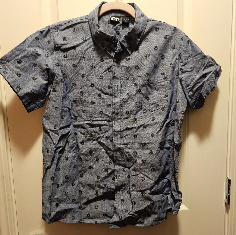 Star Wars button up shirt XL